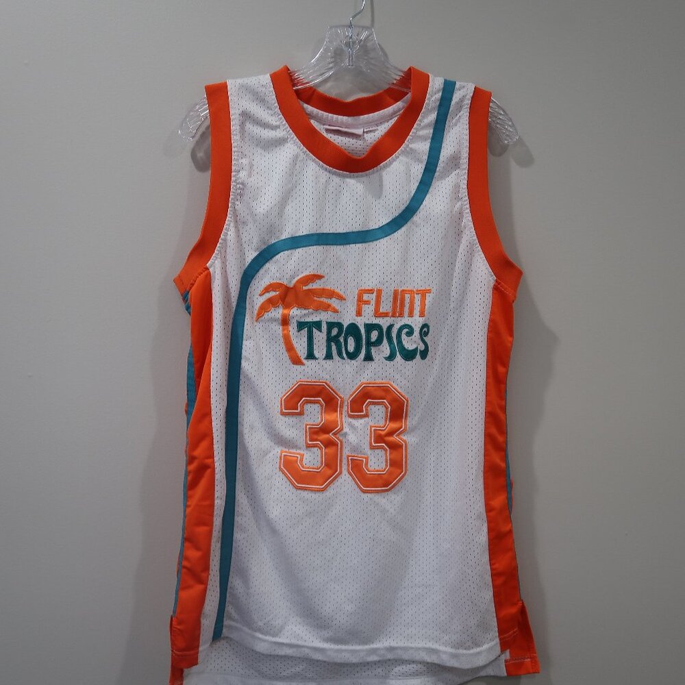 Flint Tropics Jackie Moon Basketball Jersey #33 Semi Pro Movie M